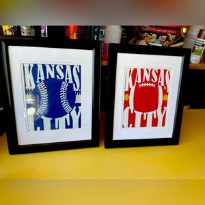 Kansas City sports framed decor